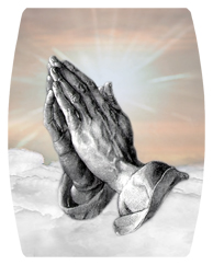 DAREC 103 BZ Praying Hands Clouds Bronze